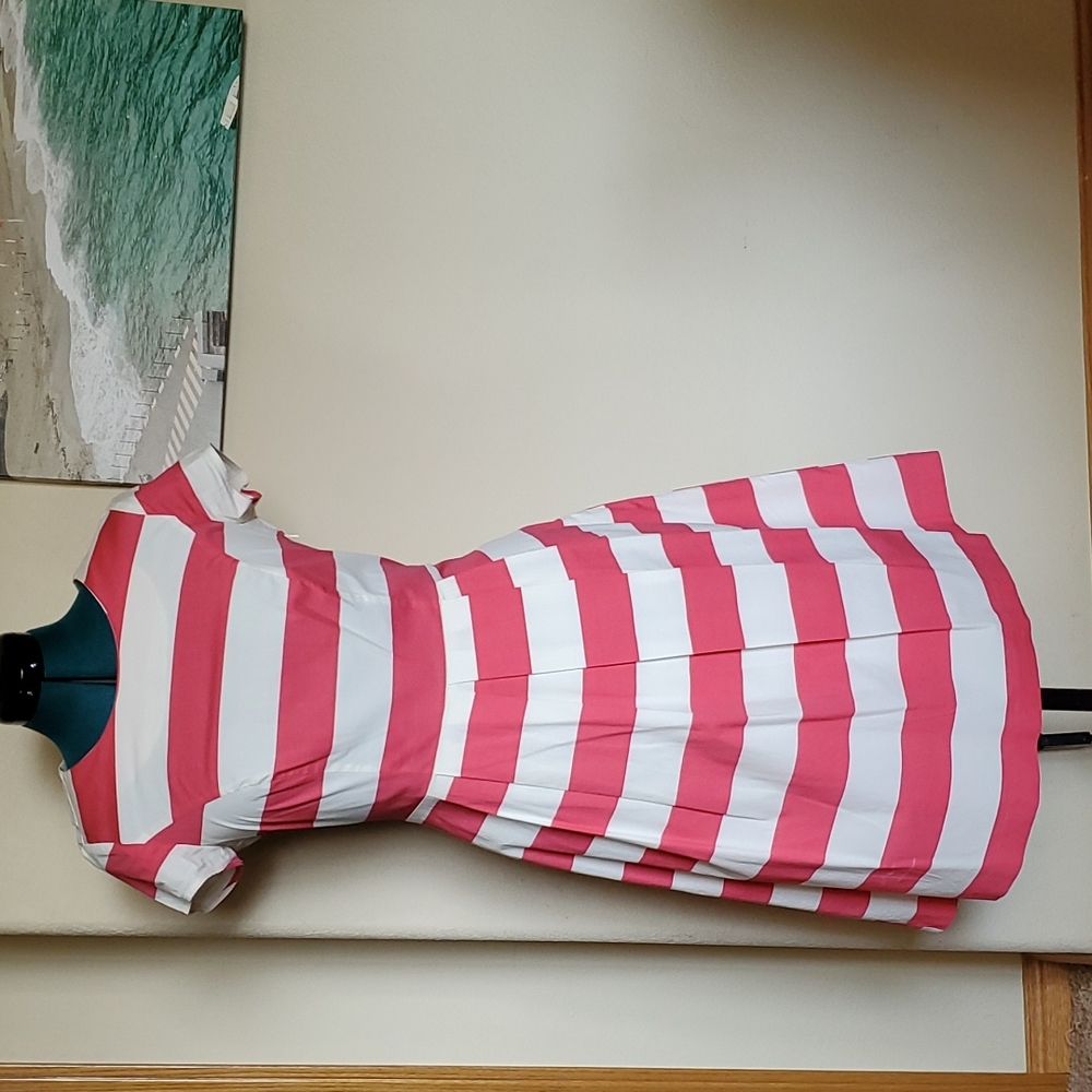 Downeast size medium link and white stripe dress